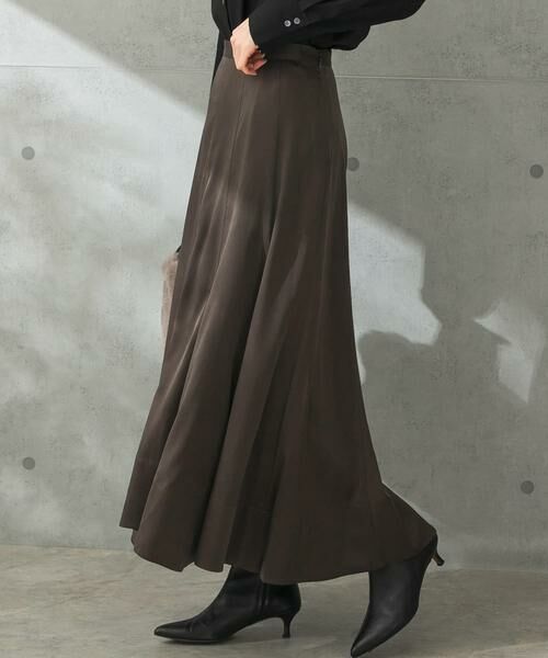 URBAN RESEARCH ROSSO / アーバンリサーチ ロッソ スカート | パネルラインサテンフレアスカート | 詳細12