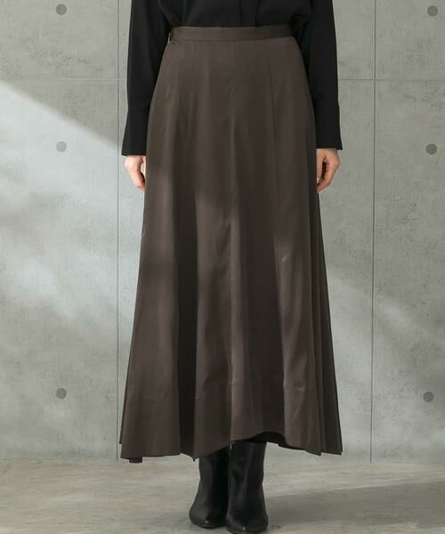 URBAN RESEARCH ROSSO / アーバンリサーチ ロッソ スカート | パネルラインサテンフレアスカート | 詳細17