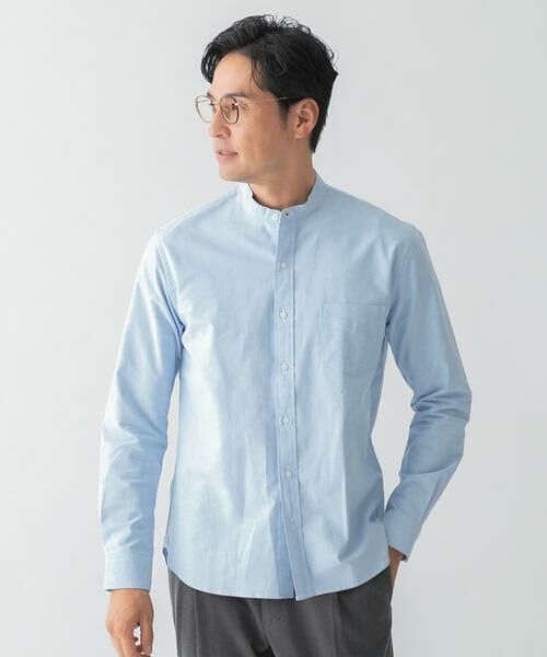 URBAN RESEARCH ROSSO/アーバンリサーチ ロッソ 『WEB限定』『XXLサイズあり』『抗菌/消臭』ハイパフォーマンスオックスバンドカラーシャツ ライトブルー XL URBAN RESEARCH ROSSO/アーバンリサーチ ロッソ 『WEB限定』『XXLサイズあり』『抗菌/消臭』ハイパフォーマンスオックスバンドカラーシャツ ライトブルー XL