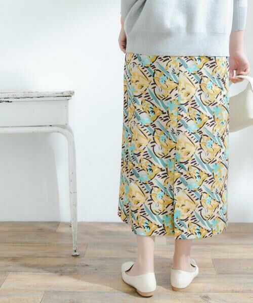 URBAN RESEARCH ROSSO / アーバンリサーチ ロッソ スカート | F by ROSSO　フラワーペイントセミタイトスカート | 詳細4