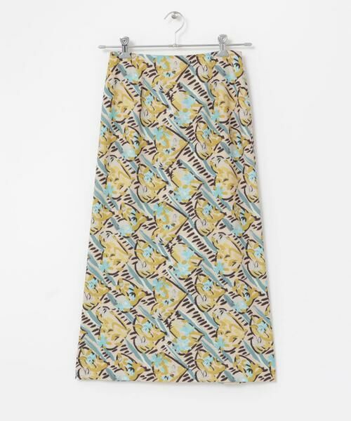 URBAN RESEARCH ROSSO / アーバンリサーチ ロッソ スカート | F by ROSSO　フラワーペイントセミタイトスカート | 詳細7