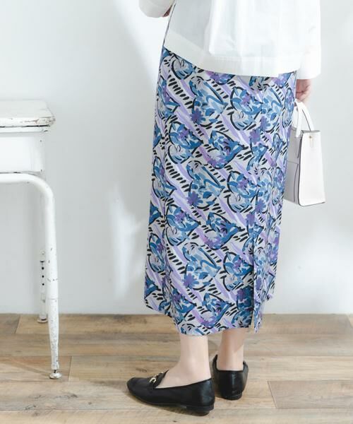 URBAN RESEARCH ROSSO / アーバンリサーチ ロッソ スカート | F by ROSSO　フラワーペイントセミタイトスカート | 詳細10