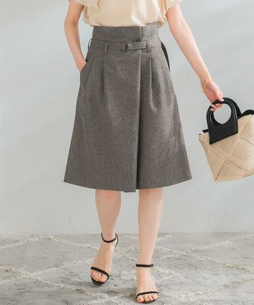 URBAN RESEARCH ROSSO / アーバンリサーチ ロッソ ショート・ハーフ・半端丈パンツ | ミドルラップハーフパンツ(ブラウン)