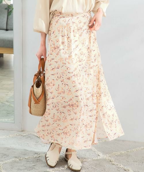 URBAN RESEARCH ROSSO / アーバンリサーチ ロッソ スカート | ミックスリーフプリントスカート | 詳細1