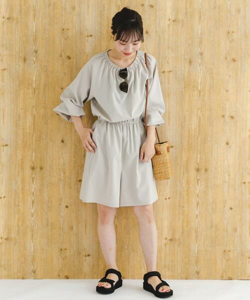 URBAN RESEARCH ROSSO / アーバンリサーチ ロッソ サロペット・オールインワン | F by ROSSO　UVCUTショートコンビネゾン | 詳細3