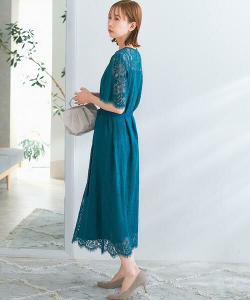 URBAN RESEARCH ROSSO / アーバンリサーチ ロッソ ドレス | 配色レースストレートドレス | 詳細2