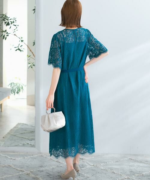 URBAN RESEARCH ROSSO / アーバンリサーチ ロッソ ドレス | 配色レースストレートドレス | 詳細3