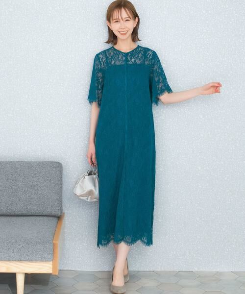 URBAN RESEARCH ROSSO / アーバンリサーチ ロッソ ドレス | 配色レースストレートドレス | 詳細4