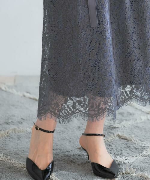 URBAN RESEARCH ROSSO / アーバンリサーチ ロッソ ドレス | 配色レースストレートドレス | 詳細21