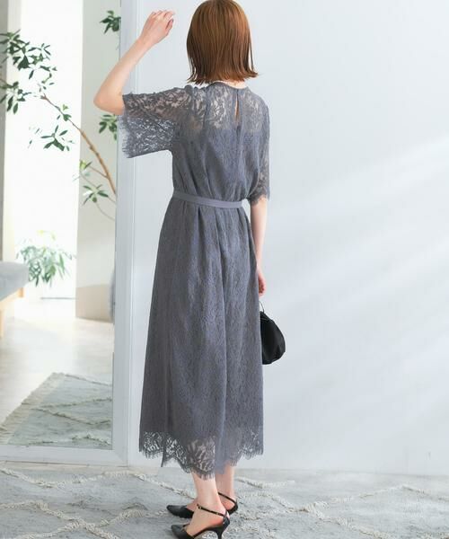 URBAN RESEARCH ROSSO / アーバンリサーチ ロッソ ドレス | 配色レースストレートドレス | 詳細14