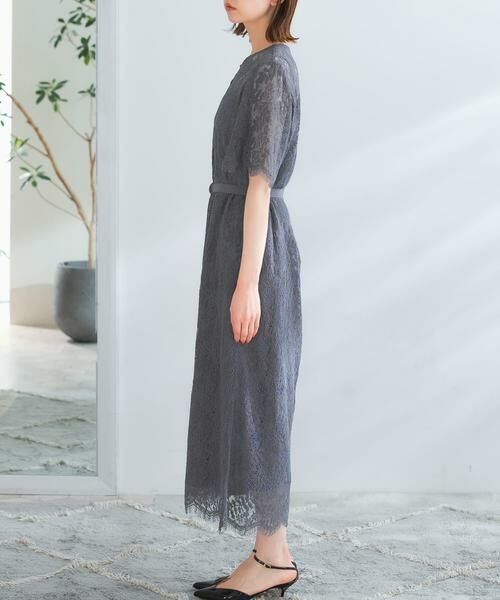 URBAN RESEARCH ROSSO / アーバンリサーチ ロッソ ドレス | 配色レースストレートドレス | 詳細16