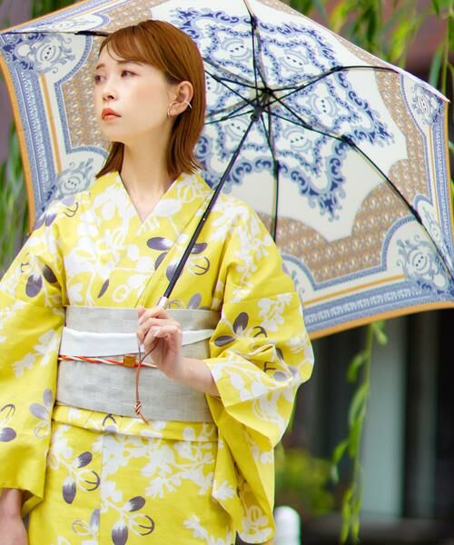 URBAN RESEARCH ROSSO/アーバンリサーチ ロッソ 綿絽ゆかた ロマン萩 イエロー FREE URBAN RESEARCH ROSSO/アーバンリサーチ ロッソ 綿絽ゆかた ロマン萩 イエロー FREE
