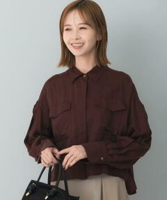 URBAN RESEARCH ROSSO / アーバンリサーチ ロッソ シャツ・ブラウス | タックスリーブクロップドキュプラシャツ