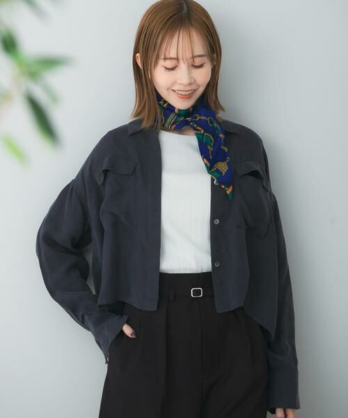 URBAN RESEARCH ROSSO / アーバンリサーチ ロッソ シャツ・ブラウス | タックスリーブクロップドキュプラシャツ | 詳細11