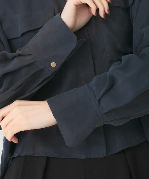 URBAN RESEARCH ROSSO / アーバンリサーチ ロッソ シャツ・ブラウス | タックスリーブクロップドキュプラシャツ | 詳細23