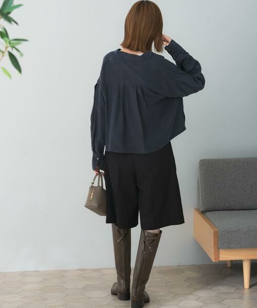 URBAN RESEARCH ROSSO / アーバンリサーチ ロッソ シャツ・ブラウス | タックスリーブクロップドキュプラシャツ | 詳細15