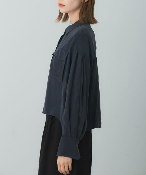 URBAN RESEARCH ROSSO / アーバンリサーチ ロッソ シャツ・ブラウス | タックスリーブクロップドキュプラシャツ | 詳細17