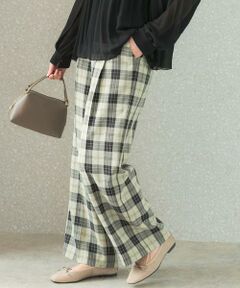 URBAN RESEARCH ROSSO / アーバンリサーチ ロッソ その他パンツ | カラーチェックワイドパンツ