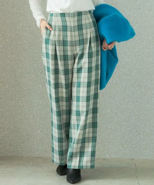 URBAN RESEARCH ROSSO / アーバンリサーチ ロッソ その他パンツ | カラーチェックワイドパンツ | 詳細1