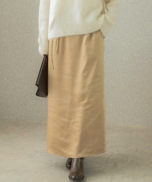 URBAN RESEARCH ROSSO/アーバンリサーチ ロッソ マルチウェイサテンナロースカート ベージュ 38