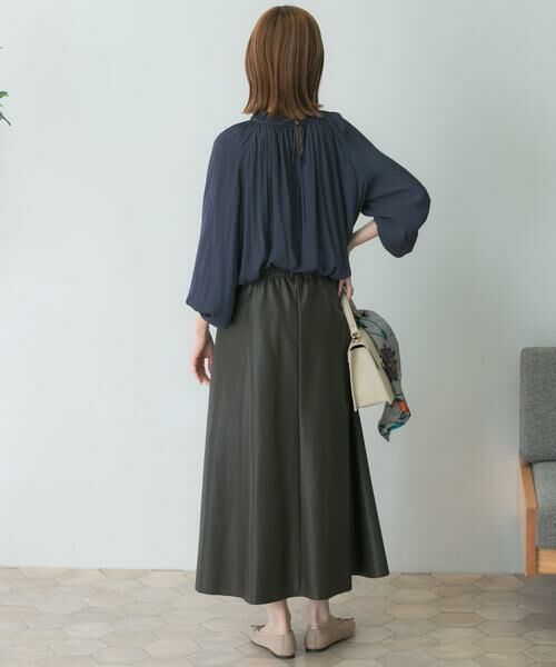 URBAN RESEARCH ROSSO / アーバンリサーチ ロッソ スカート | ウォッシャブルフェイクレザーフレアスカート | 詳細7