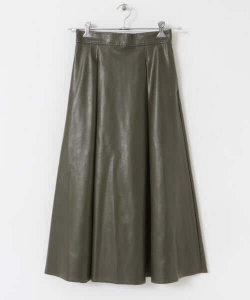 URBAN RESEARCH ROSSO / アーバンリサーチ ロッソ スカート | ウォッシャブルフェイクレザーフレアスカート | 詳細8
