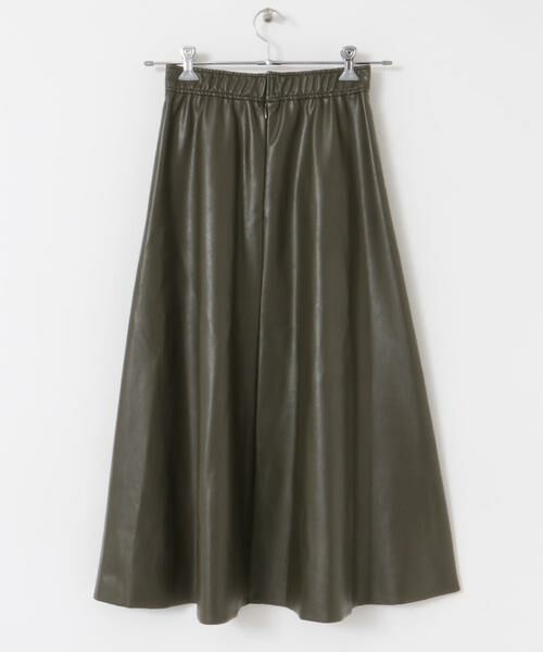 URBAN RESEARCH ROSSO / アーバンリサーチ ロッソ スカート | ウォッシャブルフェイクレザーフレアスカート | 詳細9