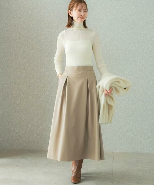 URBAN RESEARCH ROSSO / アーバンリサーチ ロッソ スカート | ウォッシャブルフェイクレザーフレアスカート | 詳細22