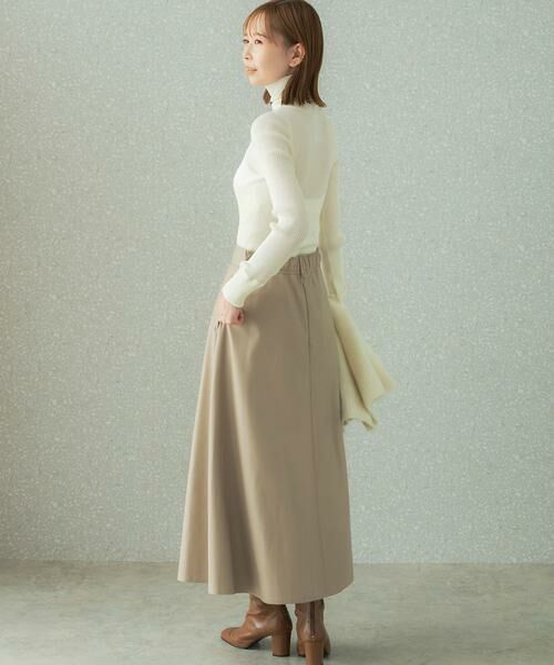 URBAN RESEARCH ROSSO / アーバンリサーチ ロッソ スカート | ウォッシャブルフェイクレザーフレアスカート | 詳細24