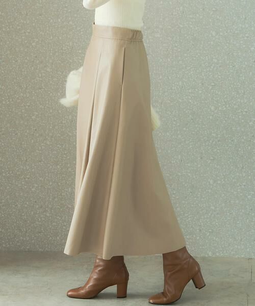 URBAN RESEARCH ROSSO / アーバンリサーチ ロッソ スカート | ウォッシャブルフェイクレザーフレアスカート | 詳細20