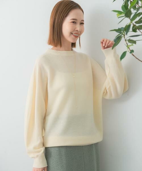 URBAN RESEARCH ROSSO / アーバンリサーチ ロッソ ニット・セーター | ウォッシャブルビルドネックホールニット | 詳細14