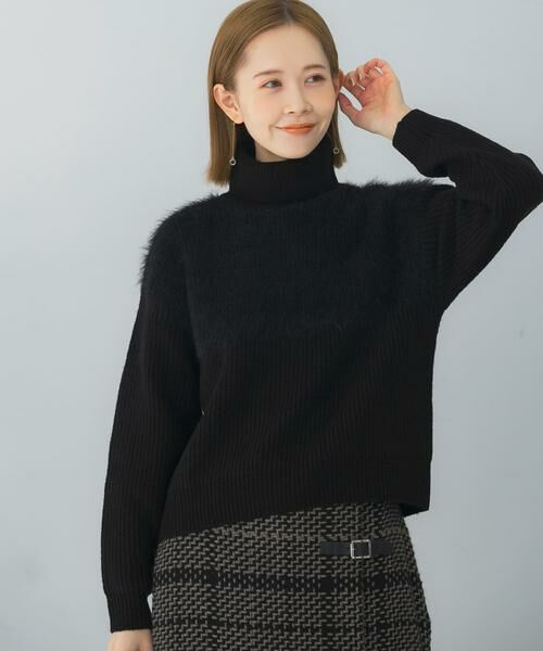 URBAN RESEARCH ROSSO / アーバンリサーチ ロッソ ニット・セーター | エアリーヤーンドッキングニットプルオーバー | 詳細10