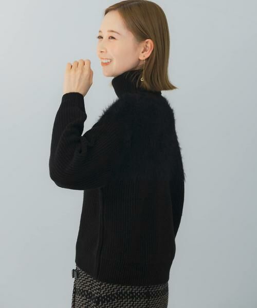 URBAN RESEARCH ROSSO / アーバンリサーチ ロッソ ニット・セーター | エアリーヤーンドッキングニットプルオーバー | 詳細11