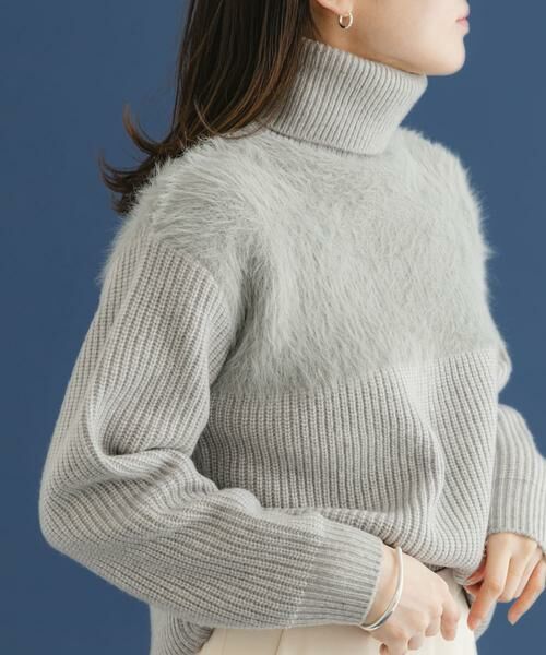 URBAN RESEARCH ROSSO / アーバンリサーチ ロッソ ニット・セーター | エアリーヤーンドッキングニットプルオーバー | 詳細15