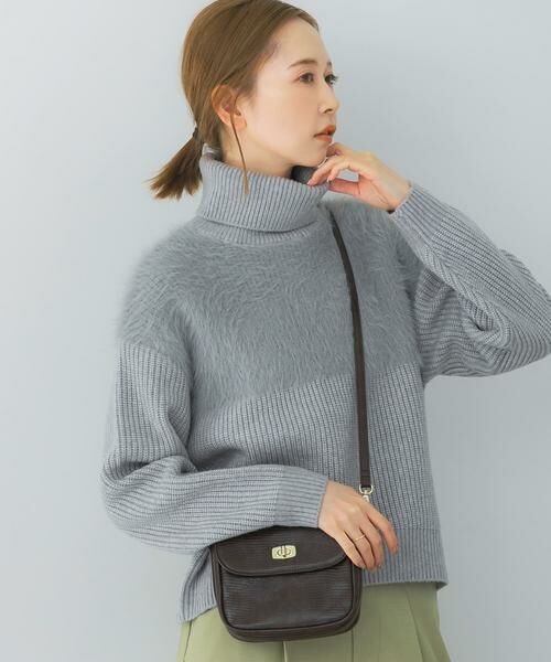 URBAN RESEARCH ROSSO / アーバンリサーチ ロッソ ニット・セーター | エアリーヤーンドッキングニットプルオーバー | 詳細20