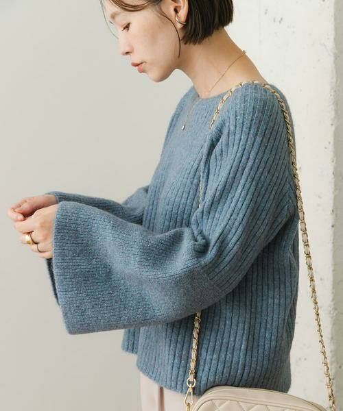 URBAN RESEARCH ROSSO / アーバンリサーチ ロッソ ニット・セーター | F by ROSSO　ワイドリブフレアスリーブニット | 詳細1