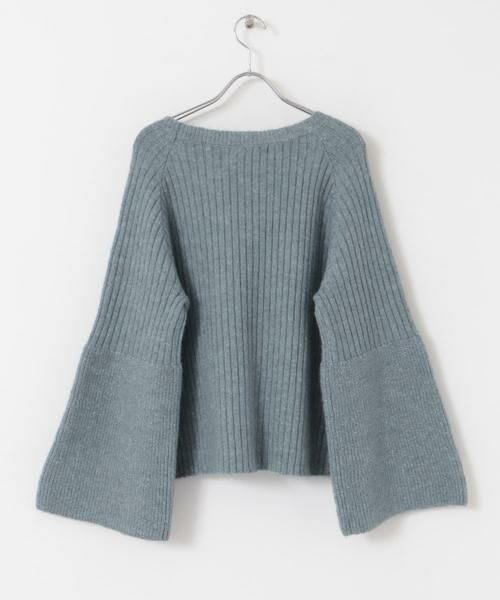 URBAN RESEARCH ROSSO / アーバンリサーチ ロッソ ニット・セーター | F by ROSSO　ワイドリブフレアスリーブニット | 詳細12