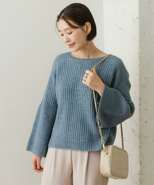 URBAN RESEARCH ROSSO / アーバンリサーチ ロッソ ニット・セーター | F by ROSSO　ワイドリブフレアスリーブニット | 詳細3