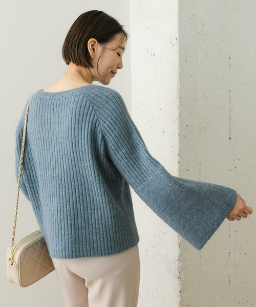 URBAN RESEARCH ROSSO / アーバンリサーチ ロッソ ニット・セーター | F by ROSSO　ワイドリブフレアスリーブニット | 詳細4