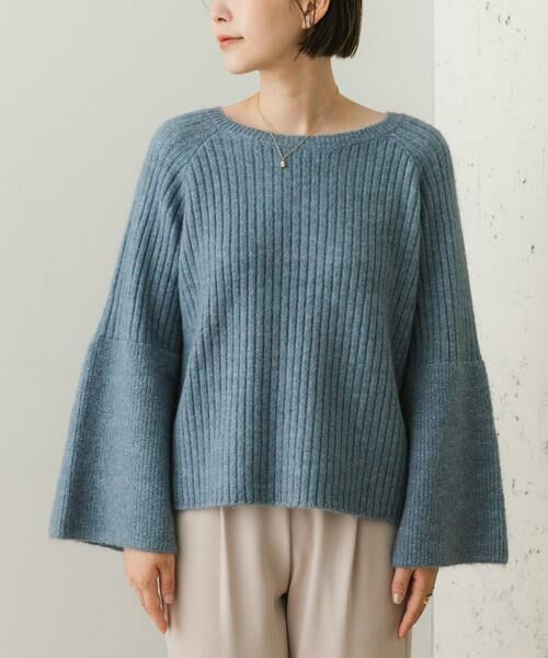 URBAN RESEARCH ROSSO / アーバンリサーチ ロッソ ニット・セーター | F by ROSSO　ワイドリブフレアスリーブニット | 詳細7