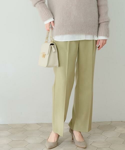 URBAN RESEARCH ROSSO / アーバンリサーチ ロッソ その他パンツ | ストレートセミフレアウールパンツ | 詳細1