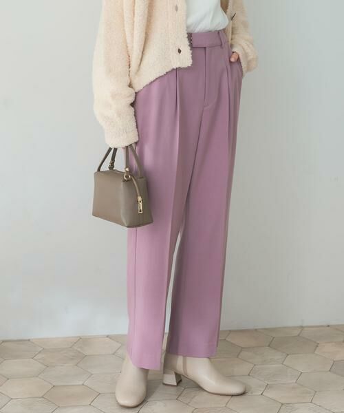 URBAN RESEARCH ROSSO / アーバンリサーチ ロッソ その他パンツ | ストレートセミフレアウールパンツ | 詳細12