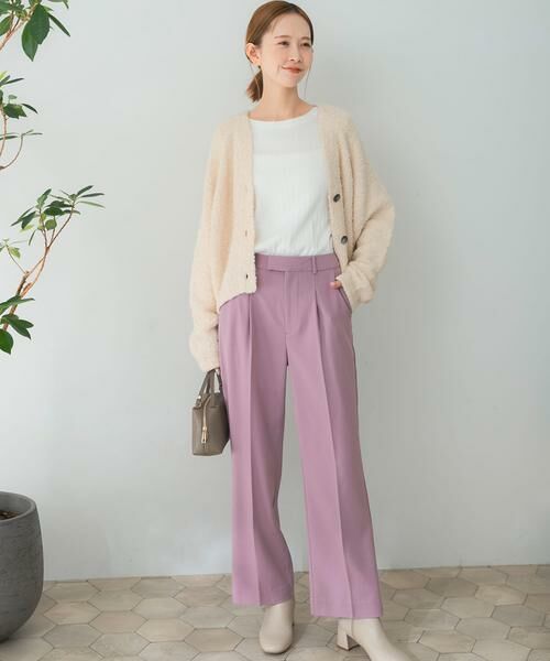 URBAN RESEARCH ROSSO / アーバンリサーチ ロッソ その他パンツ | ストレートセミフレアウールパンツ | 詳細14