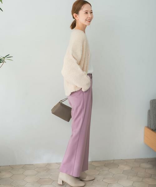 URBAN RESEARCH ROSSO / アーバンリサーチ ロッソ その他パンツ | ストレートセミフレアウールパンツ | 詳細15