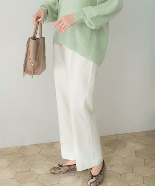 URBAN RESEARCH ROSSO / アーバンリサーチ ロッソ その他パンツ | ストレートセミフレアウールパンツ | 詳細20