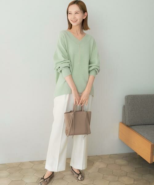 URBAN RESEARCH ROSSO / アーバンリサーチ ロッソ その他パンツ | ストレートセミフレアウールパンツ | 詳細22