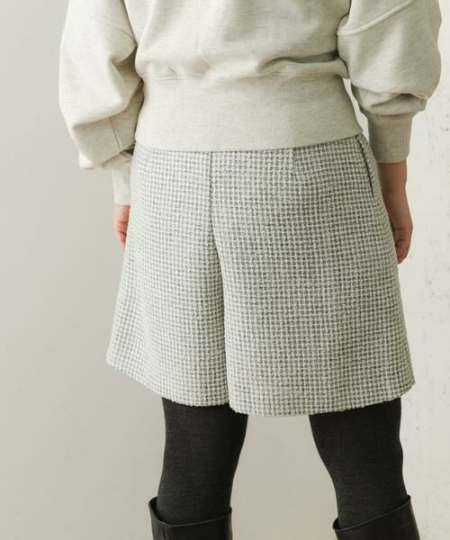 URBAN RESEARCH ROSSO / アーバンリサーチ ロッソ ショート・ハーフ・半端丈パンツ | F by ROSSO ツイードスカート風キュロットパンツ | 詳細3