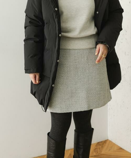 URBAN RESEARCH ROSSO / アーバンリサーチ ロッソ ショート・ハーフ・半端丈パンツ | F by ROSSO ツイードスカート風キュロットパンツ(オフホワイト)