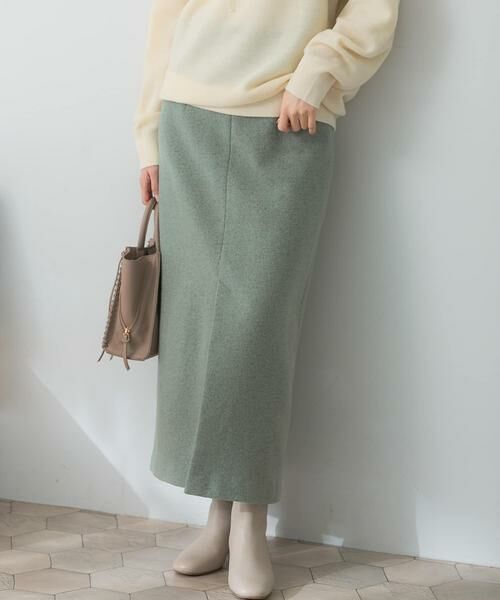 URBAN RESEARCH ROSSO / アーバンリサーチ ロッソ スカート | ウールリングタイトスカート(グリーン)