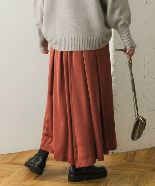 URBAN RESEARCH ROSSO / アーバンリサーチ ロッソ スカート | F by ROSSO　サテンフレアスカート | 詳細3